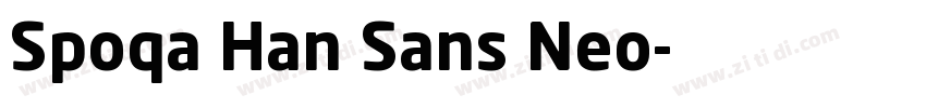 Spoqa Han Sans Neo字体转换